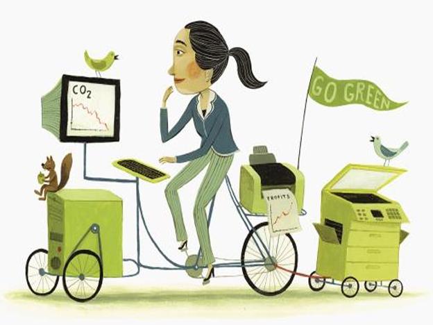 An illustration symbolizing a Green Consumer.