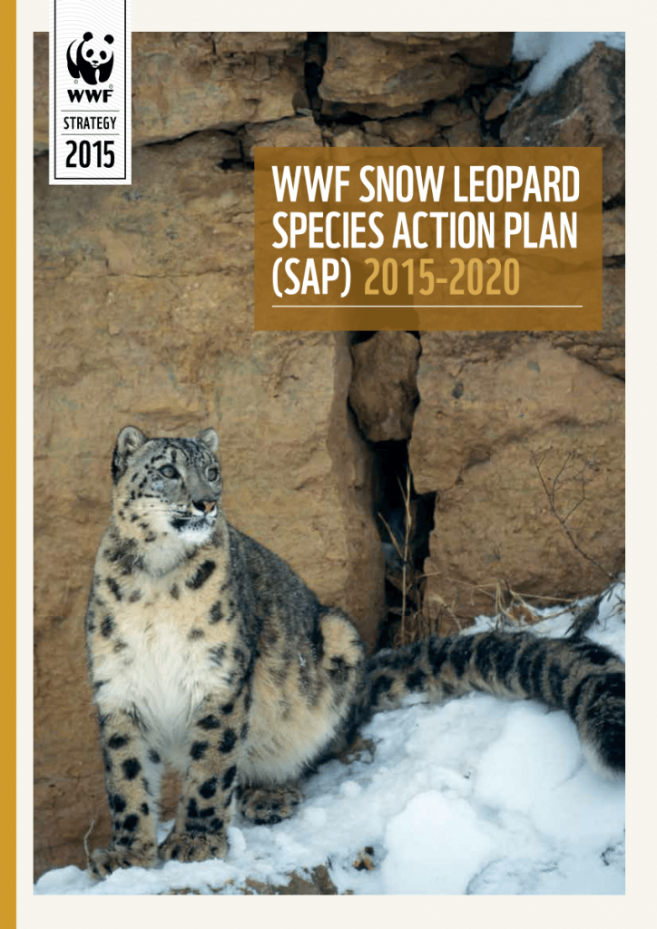 Cover page of WWF Snow Leopard species action plan.