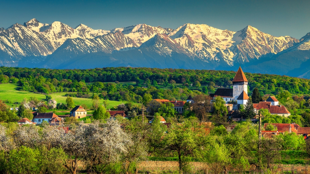 Beautiful countryside of Romania