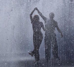 Dancing in rain drops
